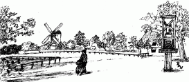 Sketch of Windmill & Village Hall